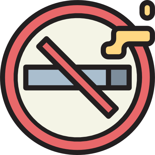 zakaz palenia Smalllikeart Lineal Color ikona