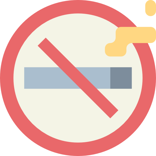 zakaz palenia Smalllikeart Flat ikona