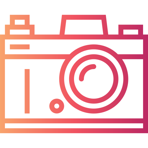 aparat fotograficzny Smalllikeart Gradient ikona