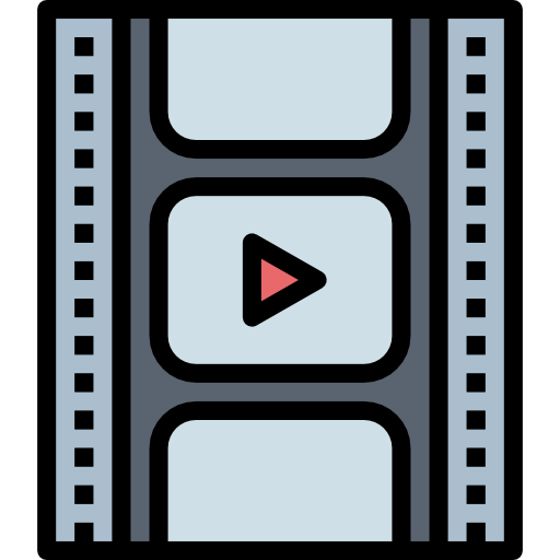 reproductor de video Smalllikeart Lineal Color icono