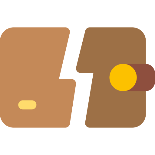 portafoglio Basic Rounded Flat icona