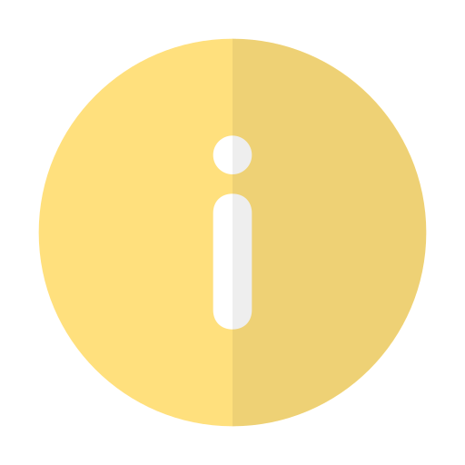 przycisk informacyjny Generic Flat ikona