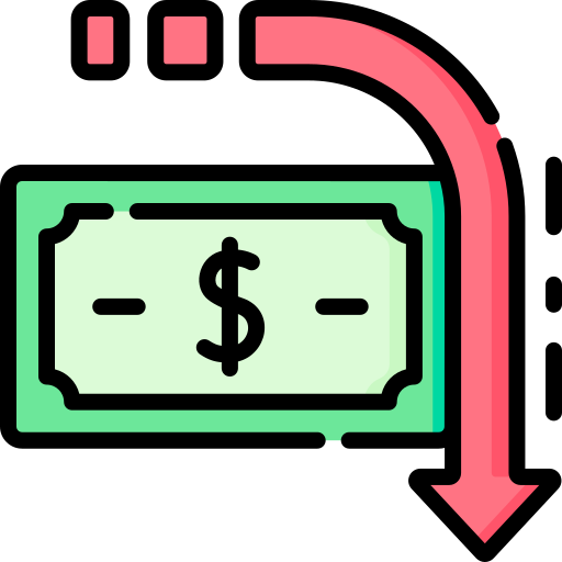 Money loss Special Lineal color icon