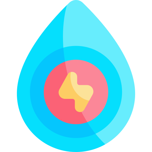 水エネルギー Kawaii Flat icon