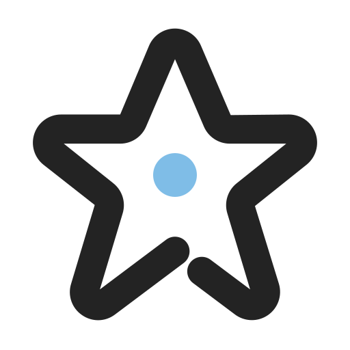 Star Generic Outline Color icon