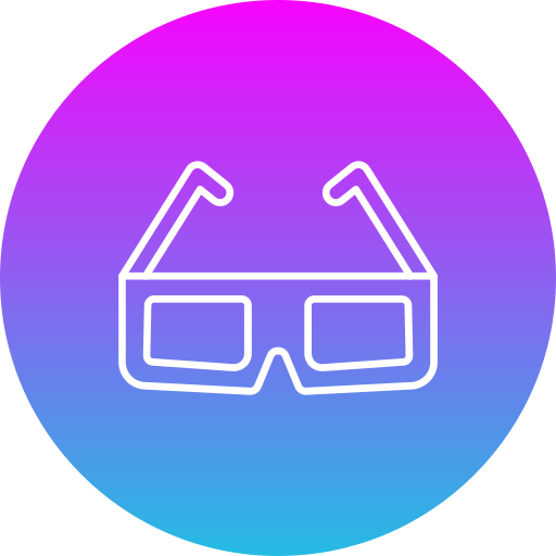 3d glasses Generic Flat Gradient icon