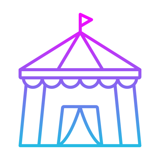 Circus tent Generic Gradient icon