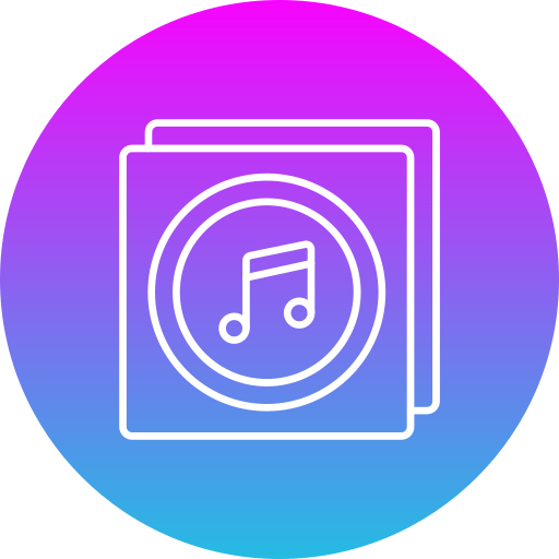Álbum de música Generic Flat Gradient icono