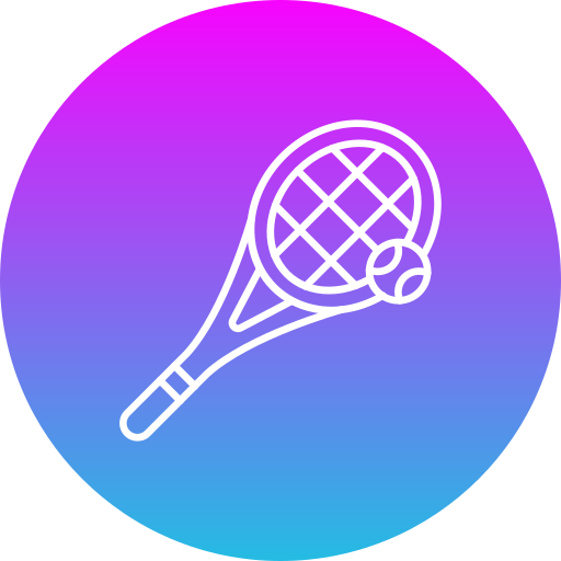 Большой теннис Generic Flat Gradient иконка