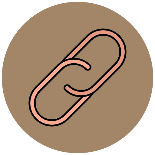 Backlinks Generic Outline Color icon