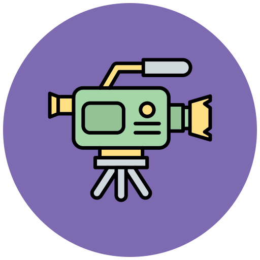 Video Camera Generic Outline Color icon