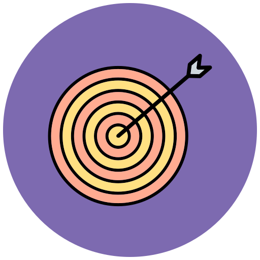 objetivo Generic Outline Color icono