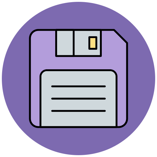 Save File Generic Outline Color icon