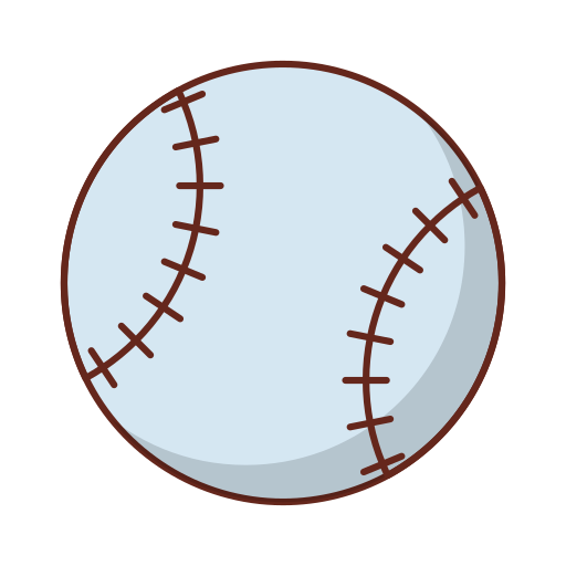 Бейсбольный мяч Generic Outline Color иконка