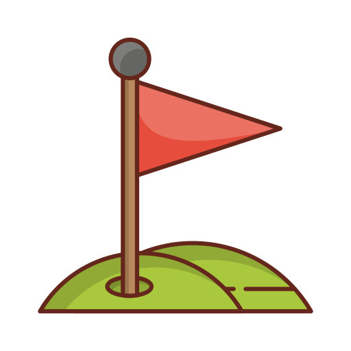 bandeira de golfe Generic Outline Color Ícone