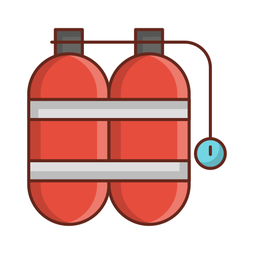 酸素タンク Generic Outline Color icon
