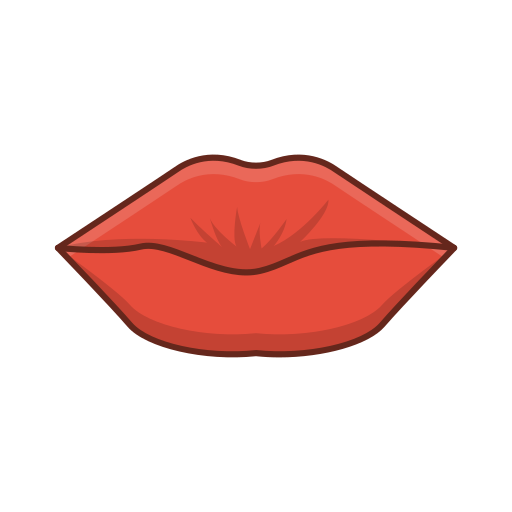 lippen Generic Outline Color icoon