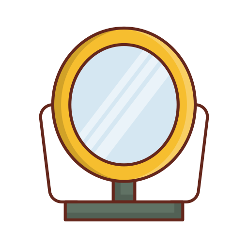 spiegel Generic Outline Color icoon