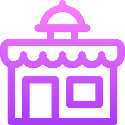 Restaurant Basic Gradient Lineal color icon
