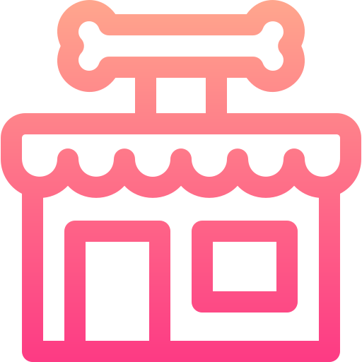 Pet Shop Basic Gradient Lineal color icon