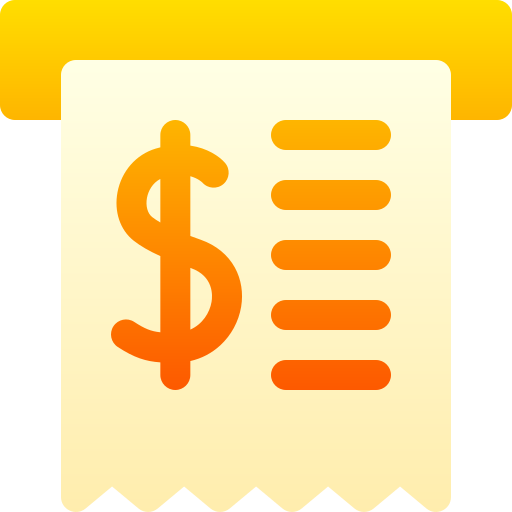 Invoice Basic Gradient Gradient icon