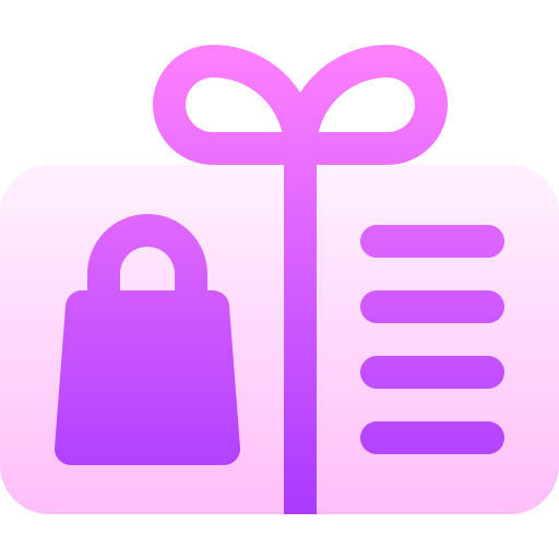tarjeta de regalo Basic Gradient Gradient icono