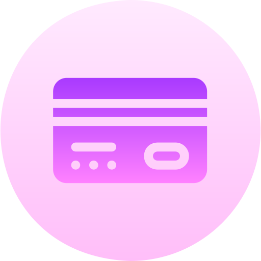 kredietkaart Basic Gradient Circular icoon