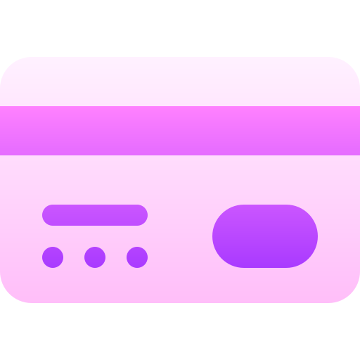 karta kredytowa Basic Gradient Gradient ikona