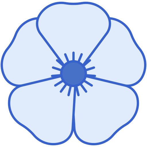 anemone Generic Outline Color icona