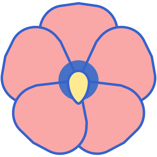 flor Generic Outline Color Ícone