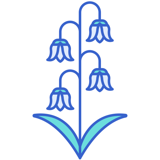 Lily of the valley Generic Outline Color icon