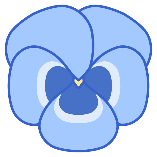 Pansy Generic Outline Color icon