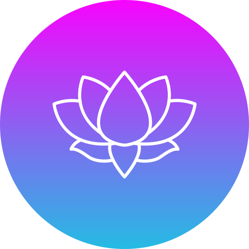 kwiat lotosu Generic Flat Gradient ikona