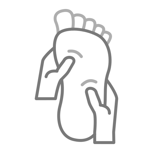 足のマッサージ Generic Grey icon