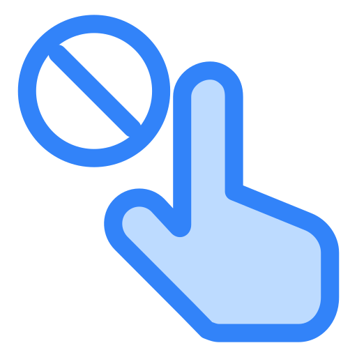 berühren Generic Blue icon