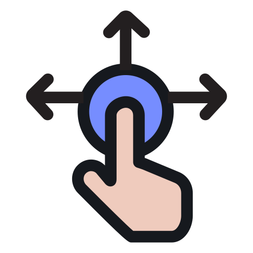 Hand cursor Generic Outline Color icon