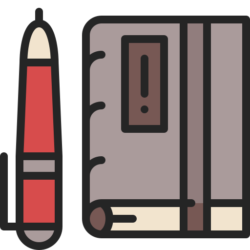 Diary Generic Outline Color icon
