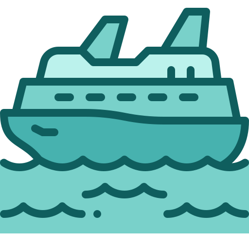 statek wycieczkowy Generic color lineal-color ikona