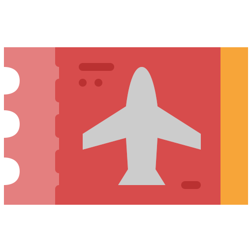 boleto Generic color fill icono