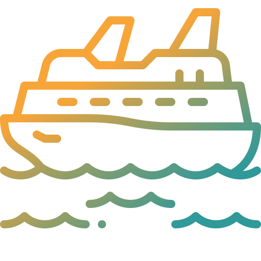 kreuzfahrtschiff Generic Gradient icon