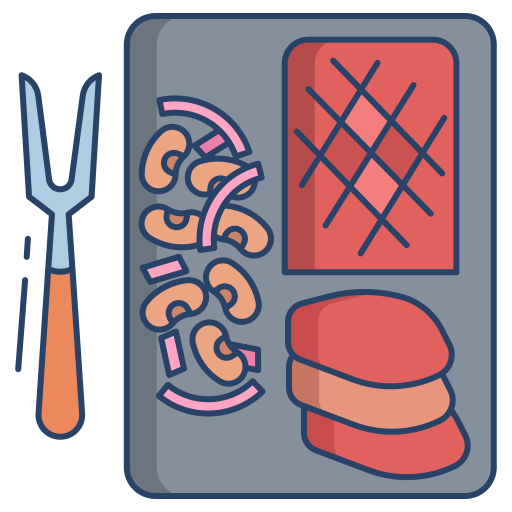 mięso Generic color outline ikona
