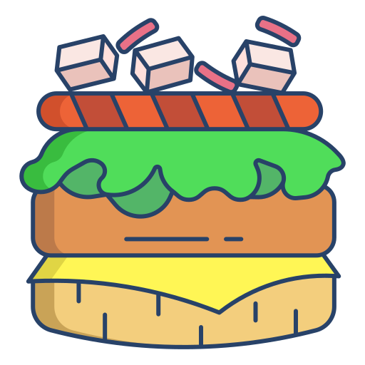 バーガー Generic color outline icon
