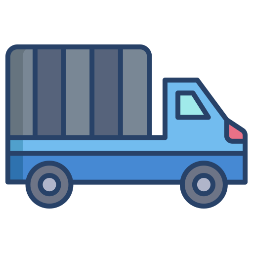 배달 트럭 Generic color outline icon