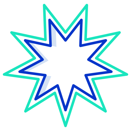 bahaïsme Generic color outline icoon