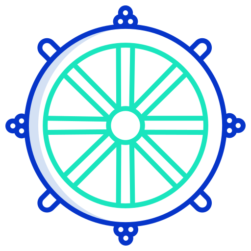 Dharma wheel Generic color outline icon