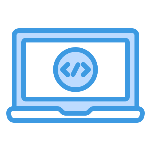 laptop-code Generic Blue icon