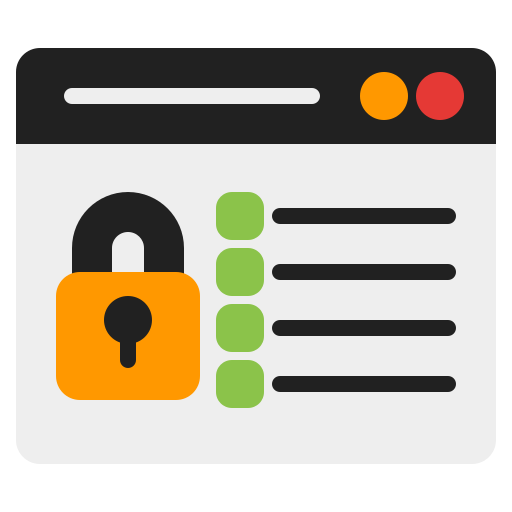 seguridad web Generic Flat icono