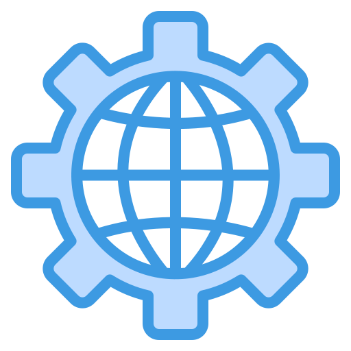 configuraciones web Generic Blue icono