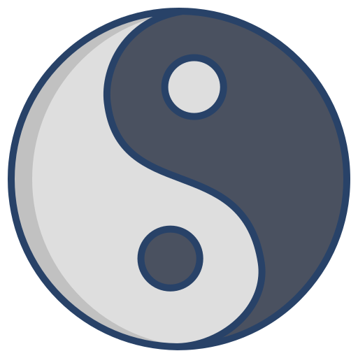 yin-yang Generic color outline Icône