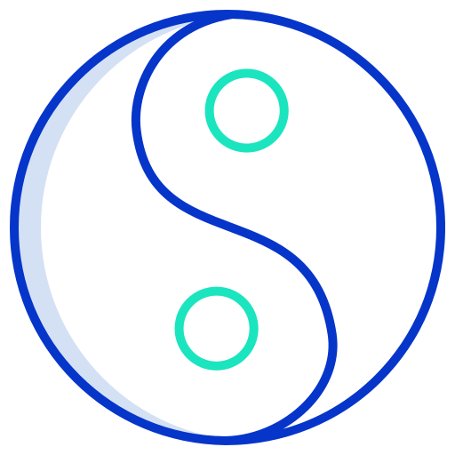 yin-yang Generic color outline Icône